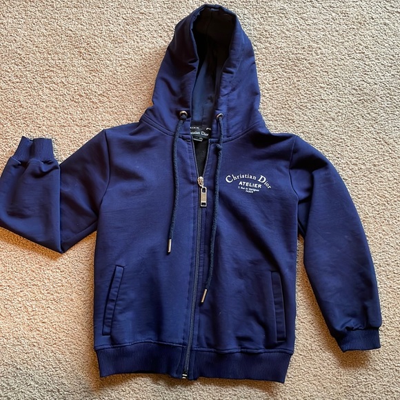 Dior Shirts Tops Christian Dior Zip Up Hoodie Poshmark